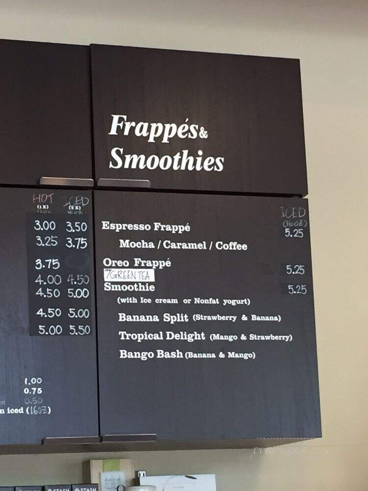 Coffee Society - Cupertino, CA menu_pic