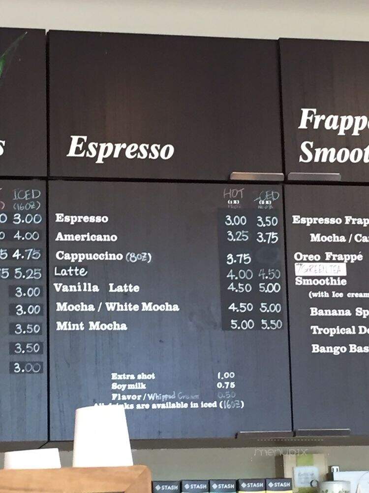 Coffee Society - Cupertino, CA menu_pic
