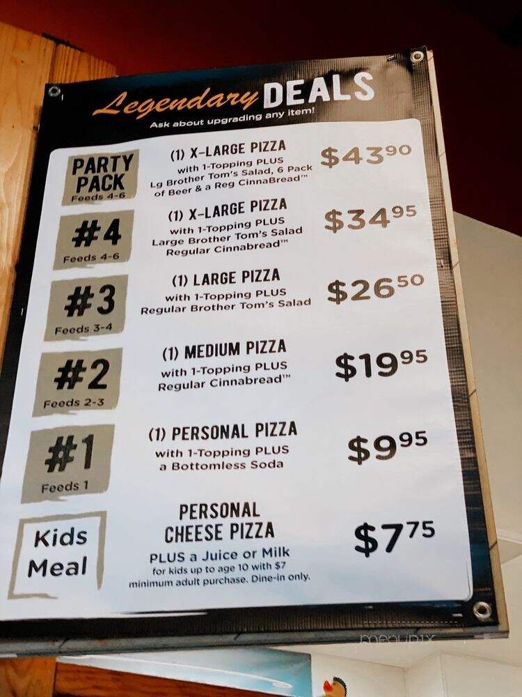 Woodstocks Pizza - Santa Cruz, CA menu_pic