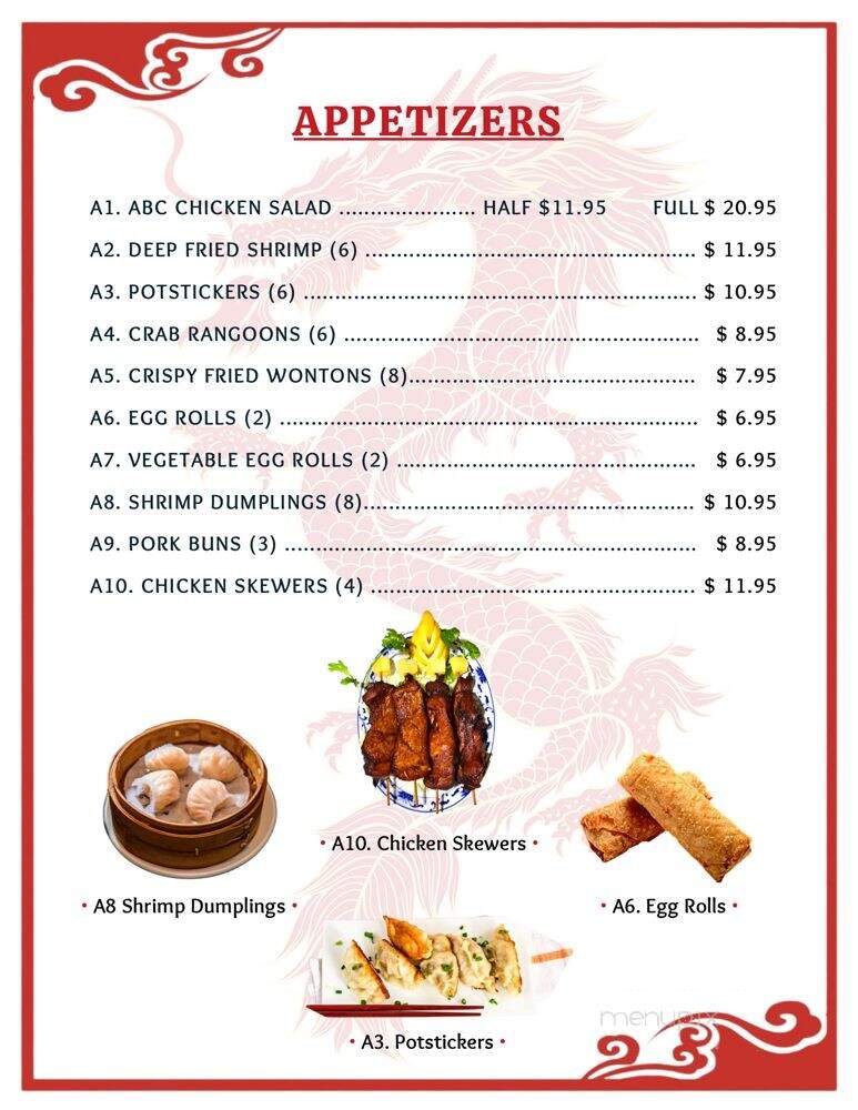 Abc Chinese Restaurant - Scotts Valley, CA menu_pic