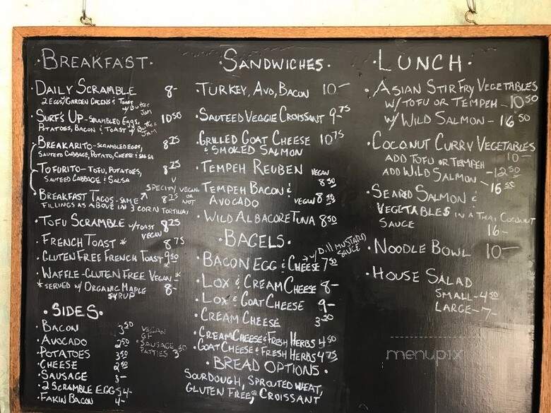 Windmill Coffee Spot - Santa Cruz, CA menu_pic