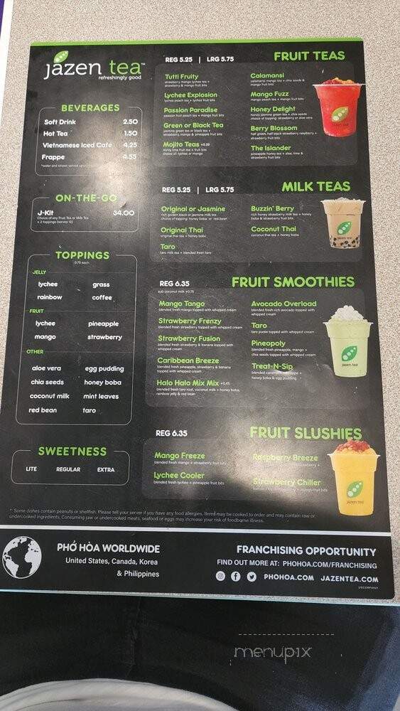 Pho Hoa - Santa Clara, CA menu_pic