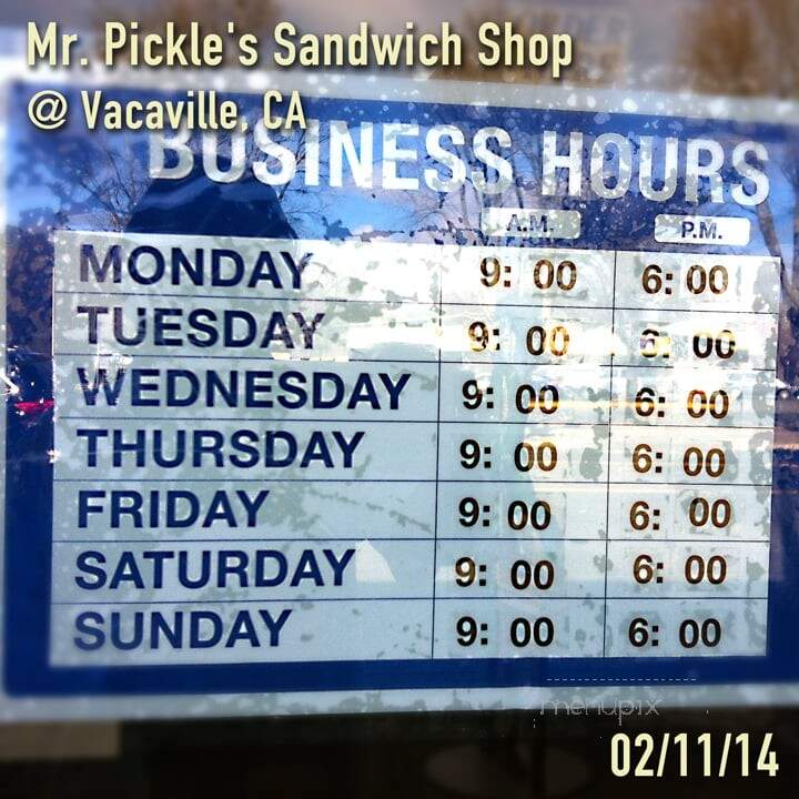 Mister Pickles Sandwich Shop - Vacaville, CA