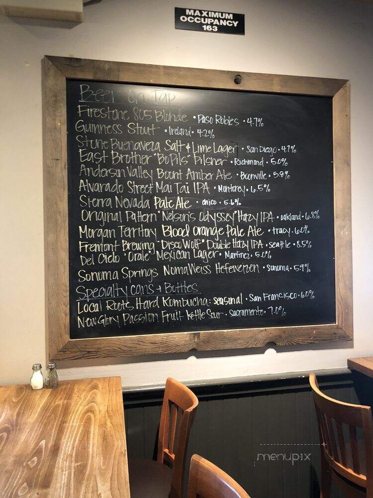 Willow Street Wood-Fired Pizza - Los Gatos, CA menu_pic