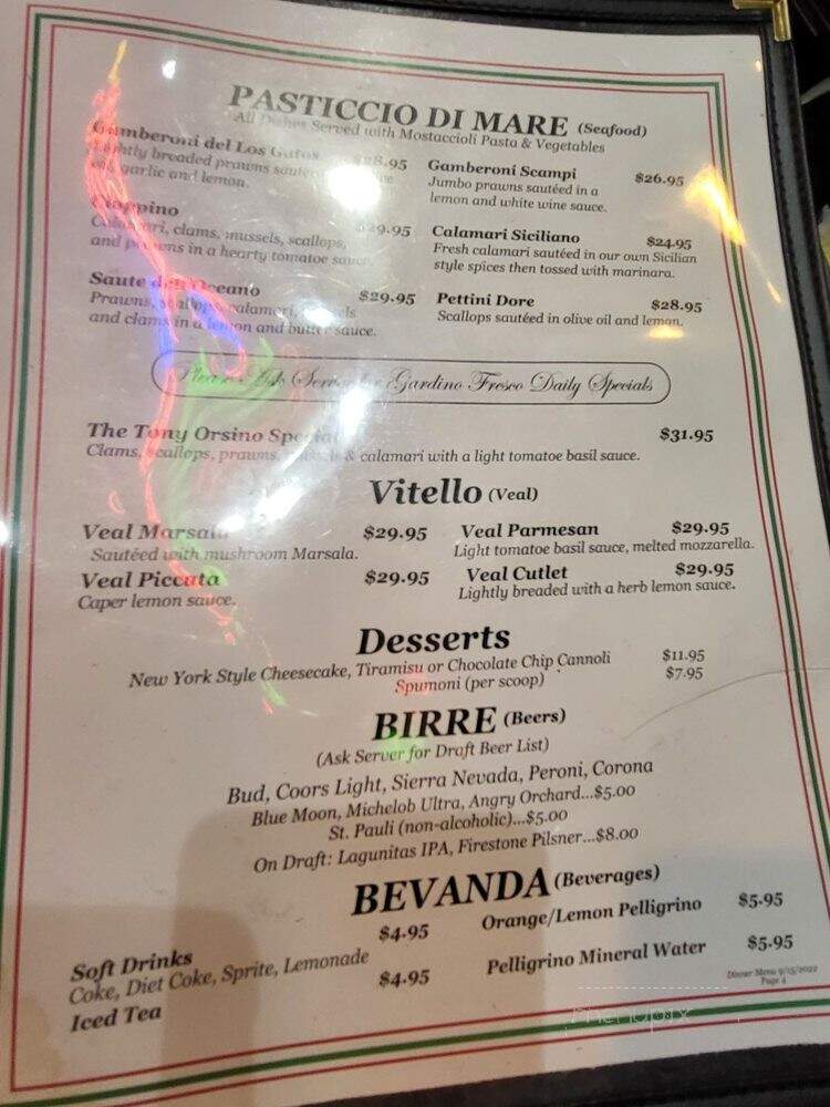 Gardino Fresco - Los Gatos, CA menu_pic