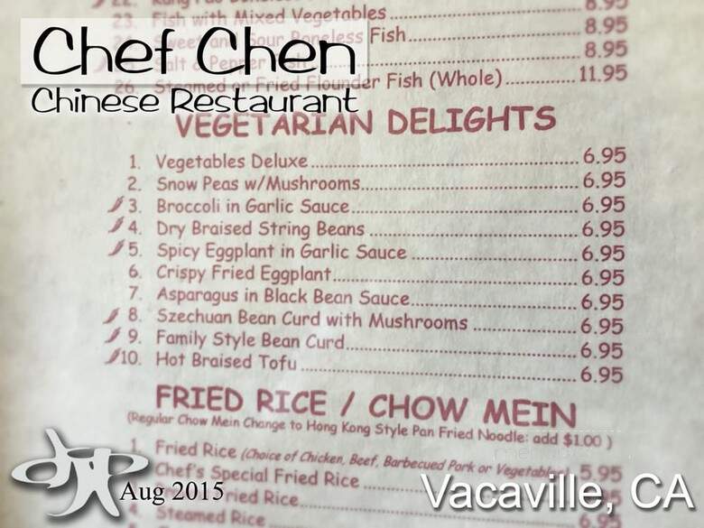 Chef Chen - Vacaville, CA