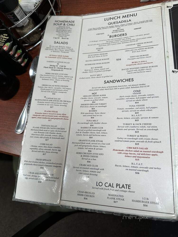 Los Gatos Cafe - Los Gatos, CA menu_pic