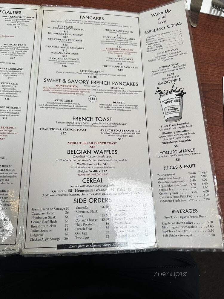 Los Gatos Cafe - Los Gatos, CA menu_pic