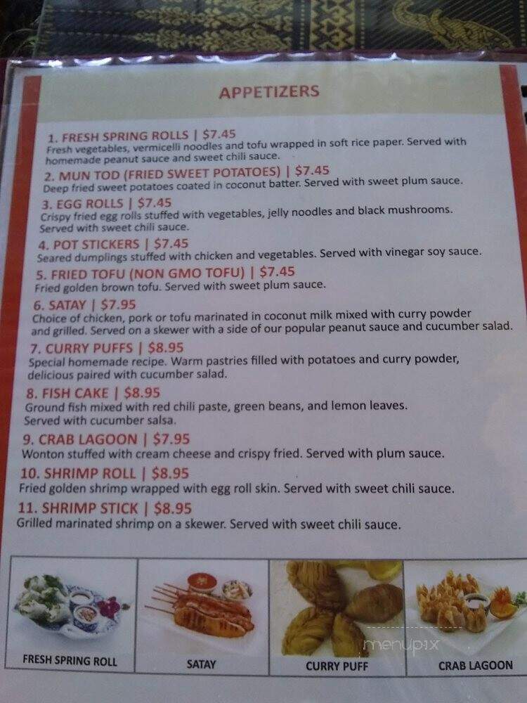 Star Of Siam - Soquel, CA menu_pic