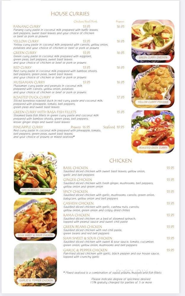 Dusita Thai Cuisine - Santa Clara, CA menu_pic