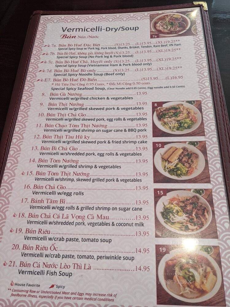 New Camau Restaurant - Santa Clara, CA menu_pic