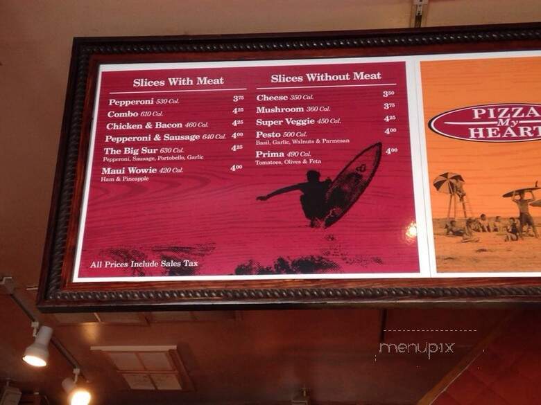 Pizza My Heart - Capitola, CA menu_pic