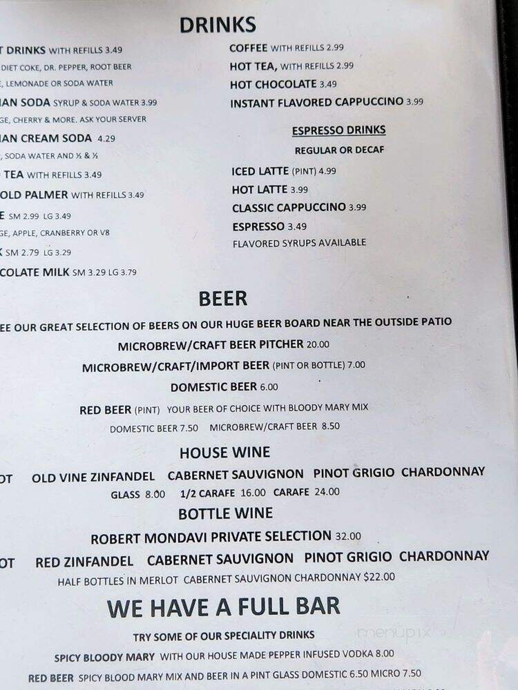 Mineral Lodge Saloon - Mineral, CA menu_pic