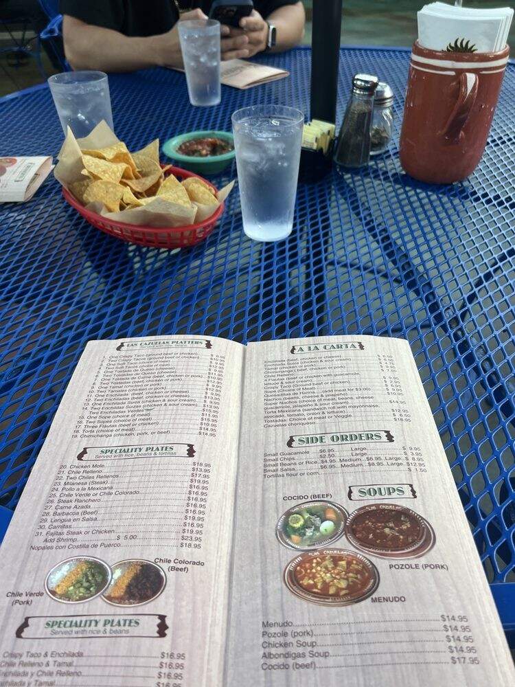 Las Cazuelas Restaurant - San Jose, CA menu_pic