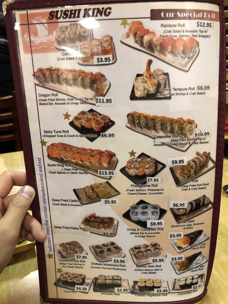 Sushi King - Milpitas, CA menu_pic