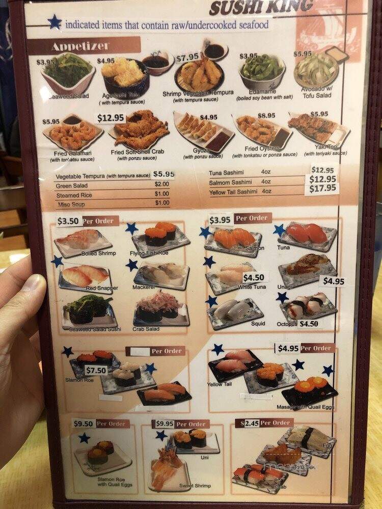 Sushi King - Milpitas, CA menu_pic
