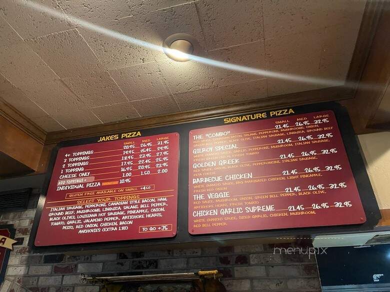 Jakes Of Willow Glen - San Jose, CA menu_pic