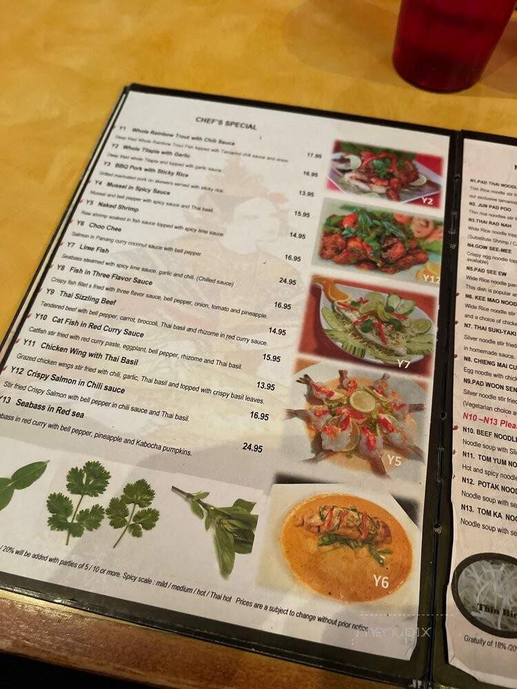 Thai Cafe Restaurant - Milpitas, CA menu_pic