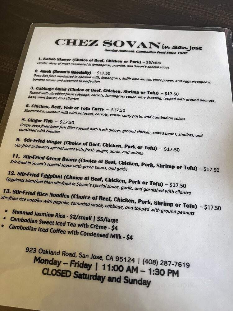 Chez Sovan - San Jose, CA