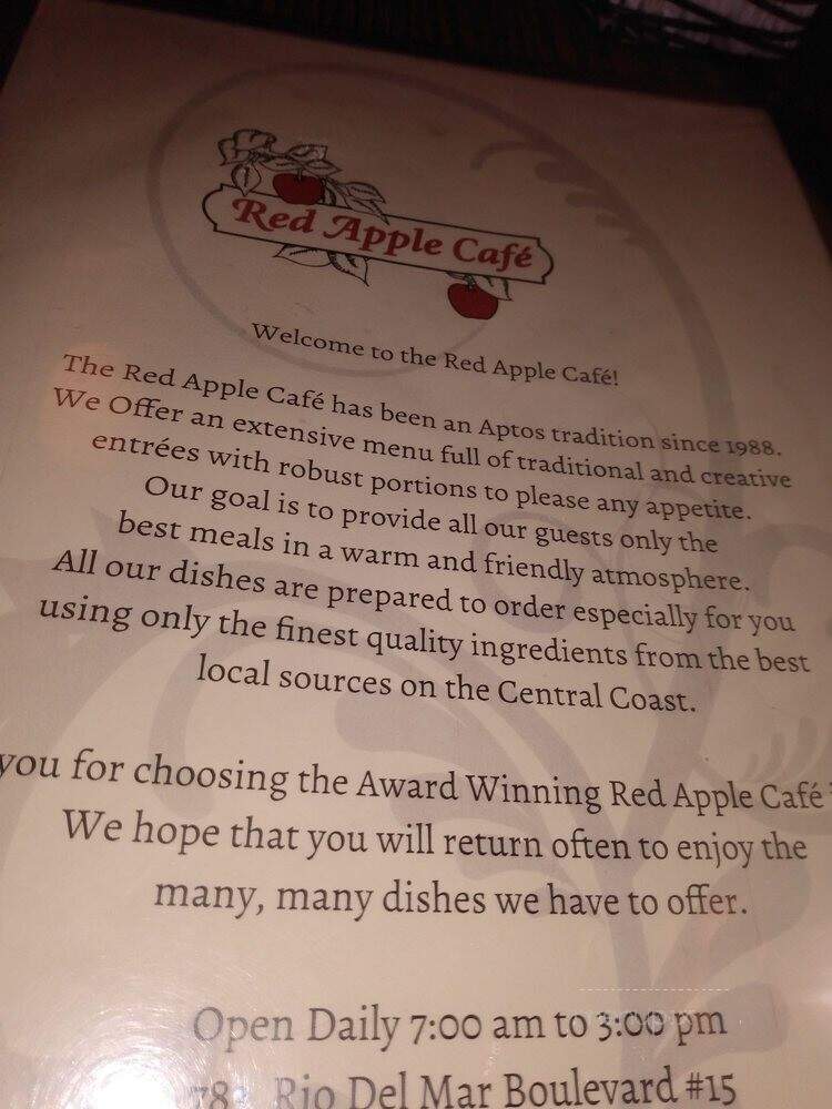 Red Apple Cafe - Aptos, CA