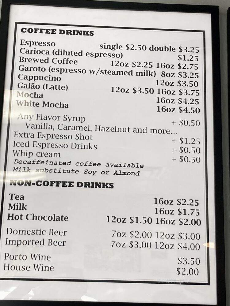 Cafe Docanto - San Jose, CA menu_pic
