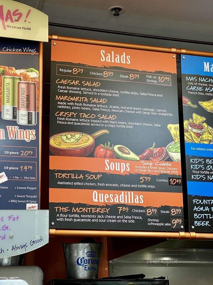 Una Mas - San Jose, CA menu_pic