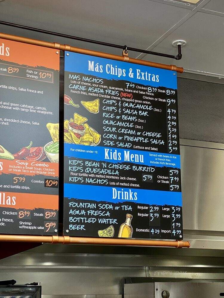 Una Mas - San Jose, CA menu_pic