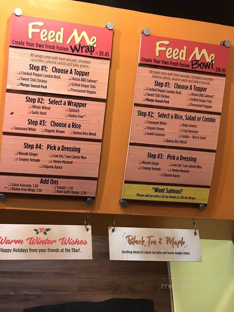 Teaz Me Tea Bar & Asian Cafe - Chico, CA menu_pic
