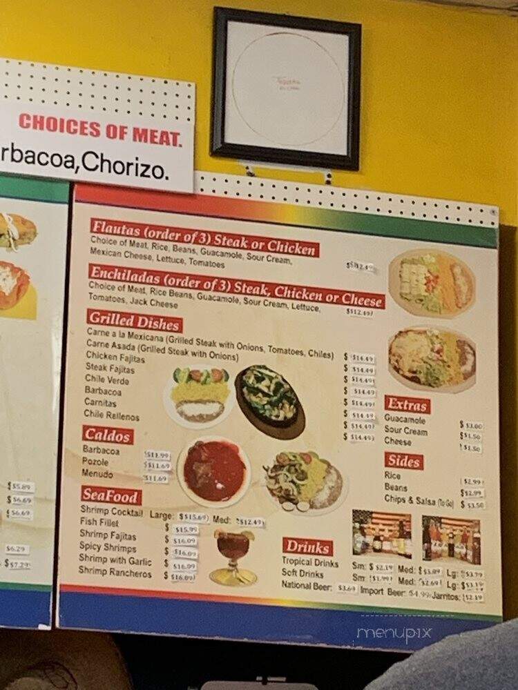 Taqueria El Coral - San Jose, CA menu_pic