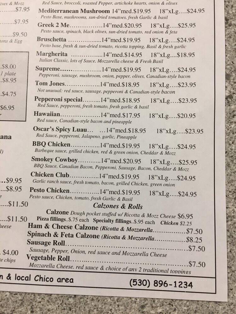 Celestino's Live From New York - Chico, CA menu_pic