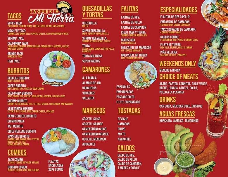 Taqueria Mi Tierra II - Freedom, CA menu_pic