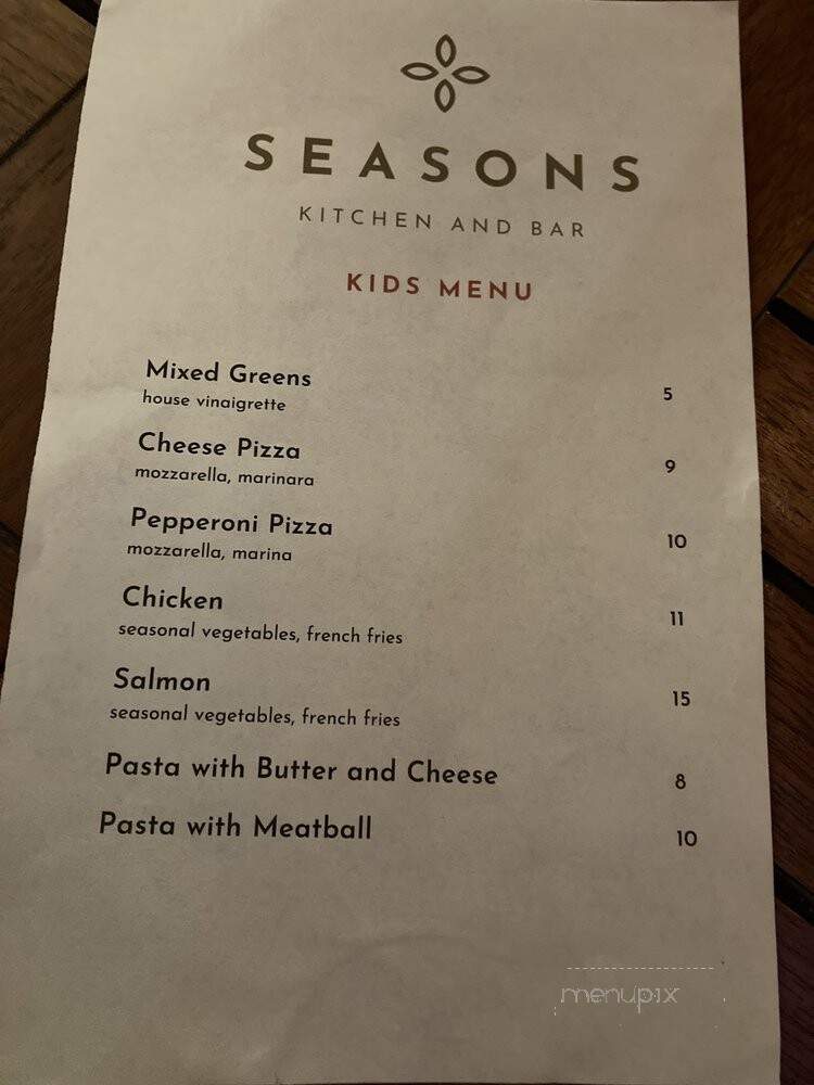 Seasons Restaurant - Davis, CA menu_pic