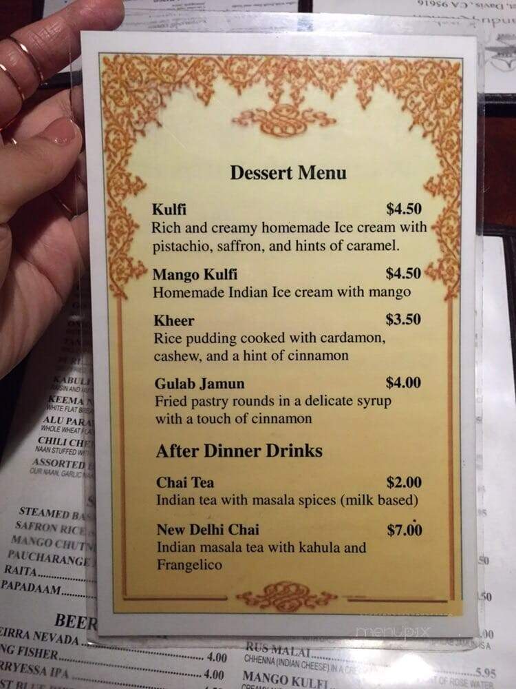Kathmandu Kitchen - Davis, CA menu_pic