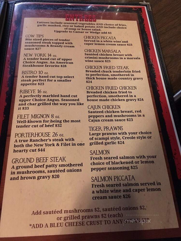 Ranch House - Yuba City, CA menu_pic