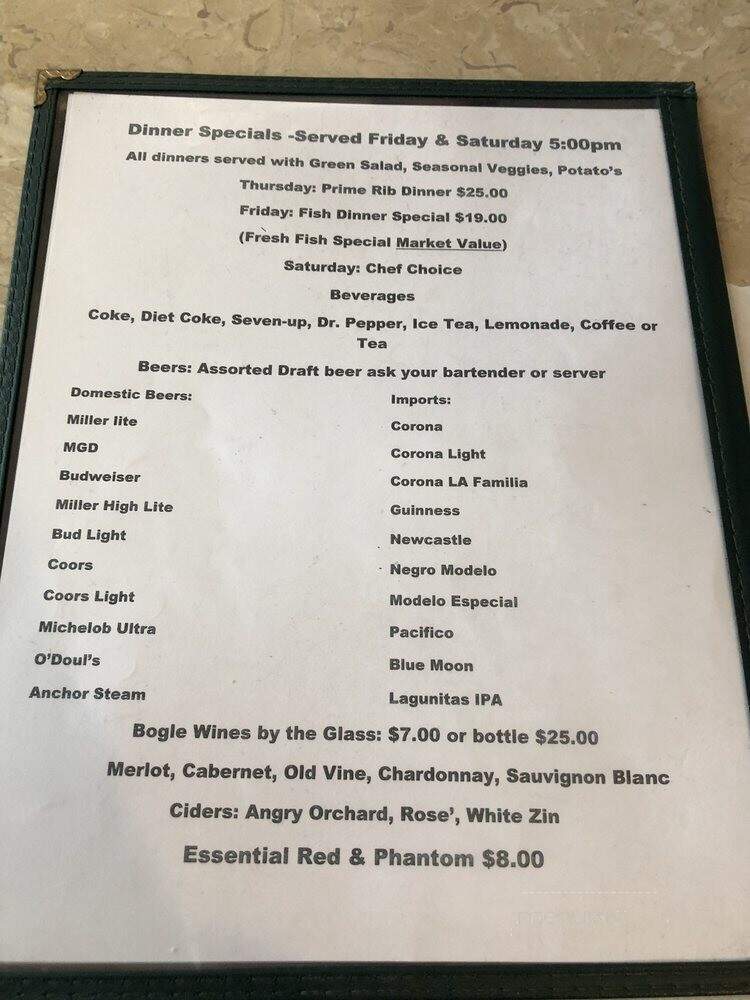 Elkhorn Station - West Sacramento, CA menu_pic