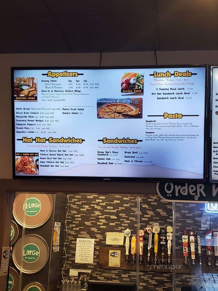 Straw Hat Pizza - Gilroy, CA menu_pic