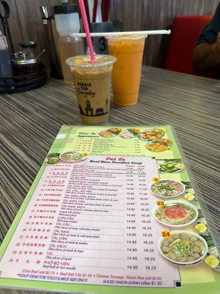 Pho Hoa An II - Gilroy, CA menu_pic