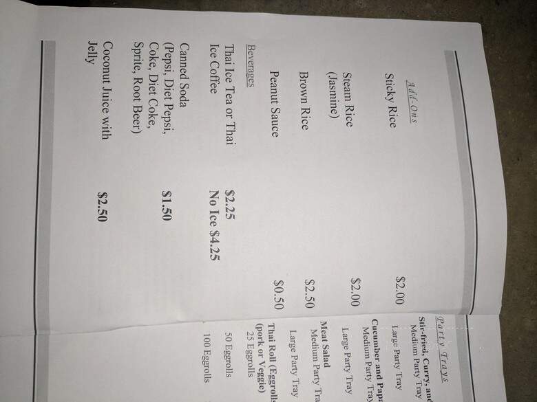 Bangkok City Thai Cuisine - Sacramento, CA menu_pic