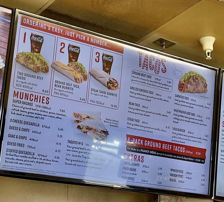 Jimboy's Tacos - Sacramento, CA menu_pic