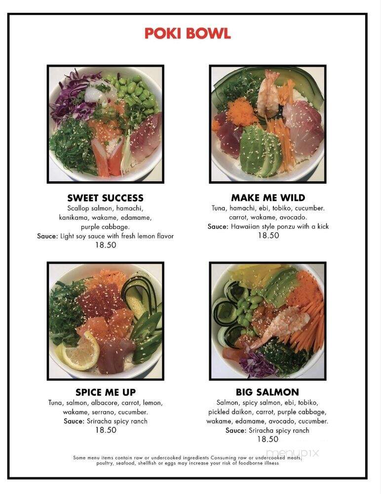 Oshima Sushi - Sacramento, CA menu_pic
