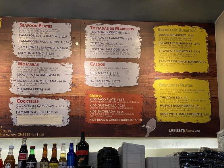 La Fiesta Taqueria - Sacramento, CA menu_pic