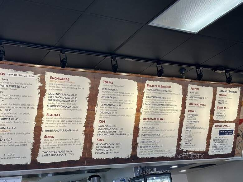 La Favorita Taqueria - Sacramento, CA menu_pic