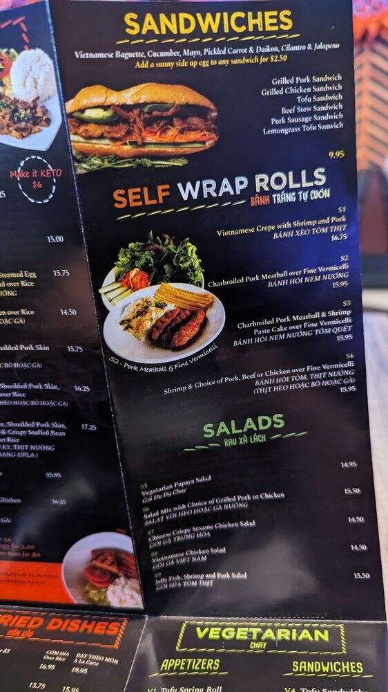 Hoa Viet Restaurant - Sacramento, CA menu_pic