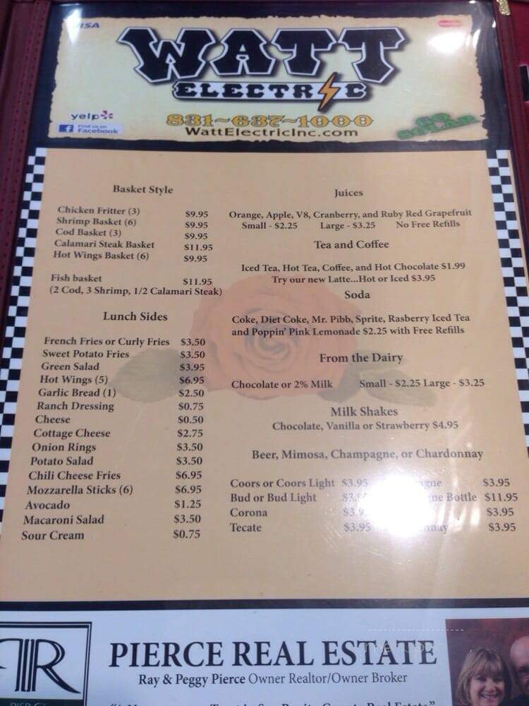 Country Rose Cafe - Hollister, CA menu_pic