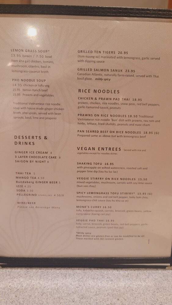 Lemon Grass Restaurant - Sacramento, CA menu_pic