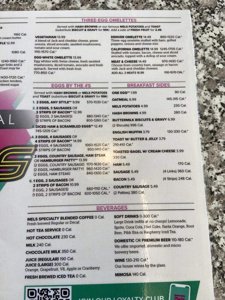 Original Mels - Sacramento, CA menu_pic