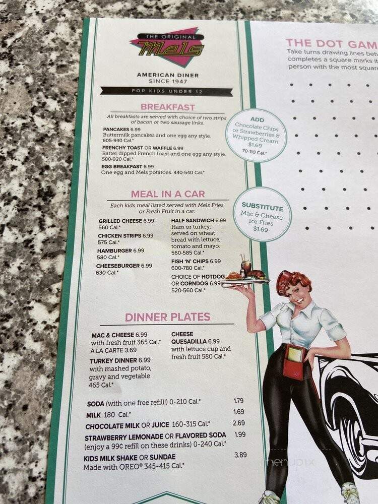 Original Mels - Sacramento, CA menu_pic