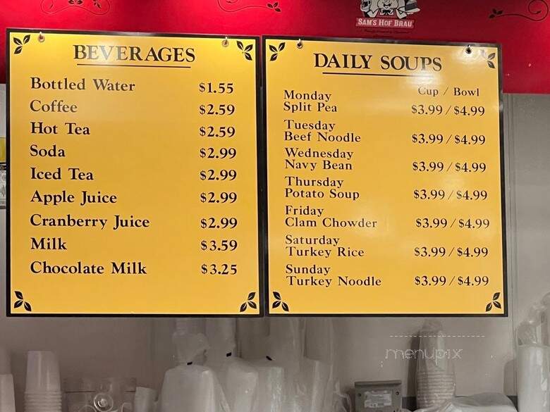 Plaza Hof Brau - Sacramento, CA menu_pic