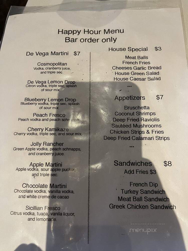 De Vega Brothers - Stockton, CA menu_pic