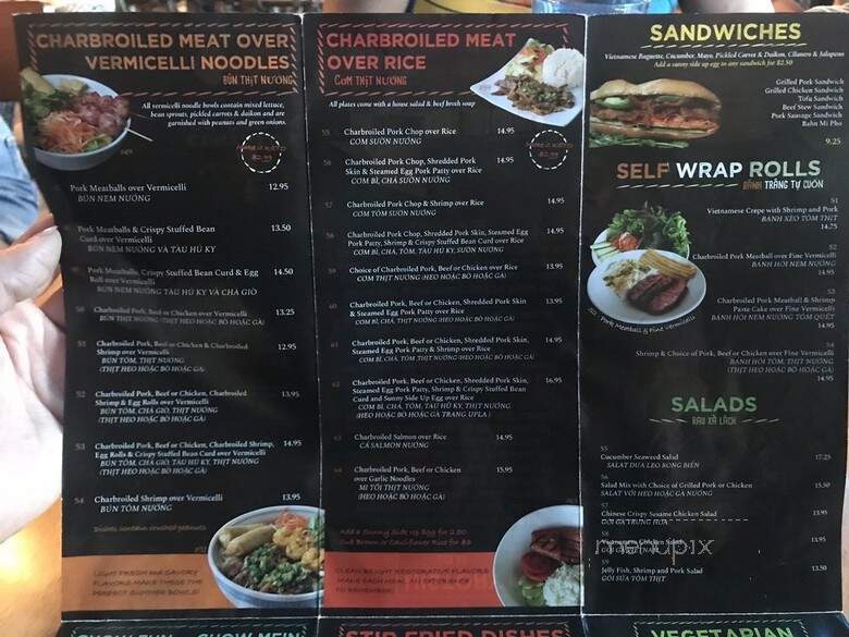Pho Bac Hoa Viet - Sacramento, CA menu_pic